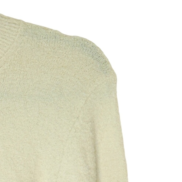 Aritzia Wilfred Hush Knit Meadow Sweater Chenille Crew Birch Cream SZ Medium - Picture 11 of 15
